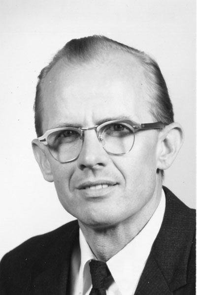 Portrait of Reverend Wilfried N. Bruns during Religious Emphasis Week, 1964