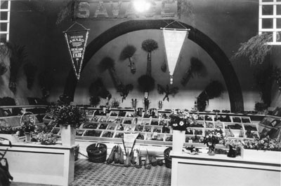 Savage community exhibit at the County Fair, 1930