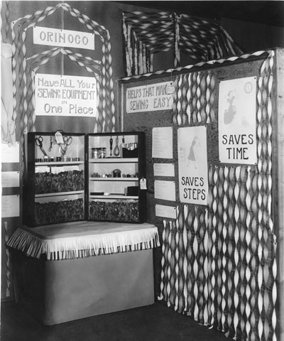 Orinoco sewing exhibit at the County Fair