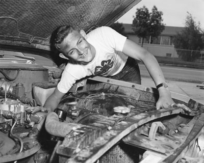 Dennis Bradshaw from Billings, MT participates in the 4-H Automotive program.