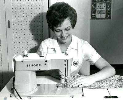 Ande Mae Barney from Billings, Montana is at Her Sewing Machine.