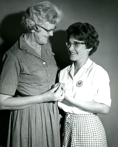 Sandra Henderson, from Billings, Montana, Receives a County Medal of Honor from Alfreda Forswell