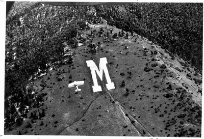 Aerial view of the "M"