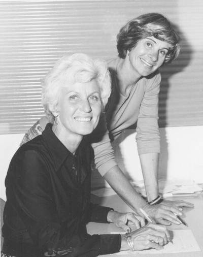 Suzanne Sincell and Scottie Giebink at the Focus on Women office