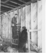 Danforth Chapel construction workers
