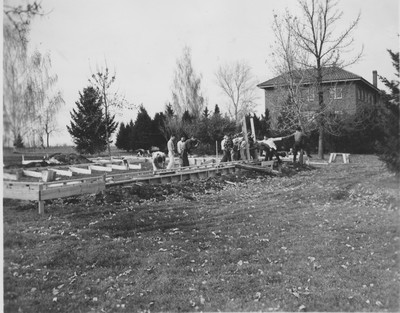 Danforth Chapel under construction