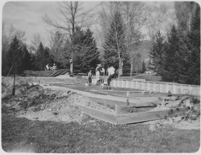 Danforth Chapel under construction