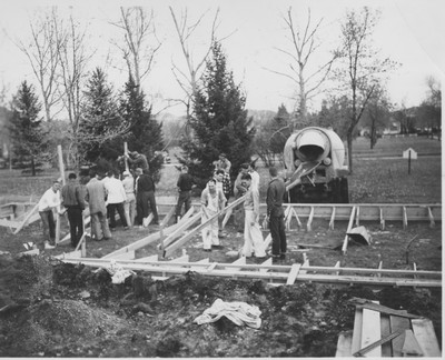 Danforth Chapel under construction