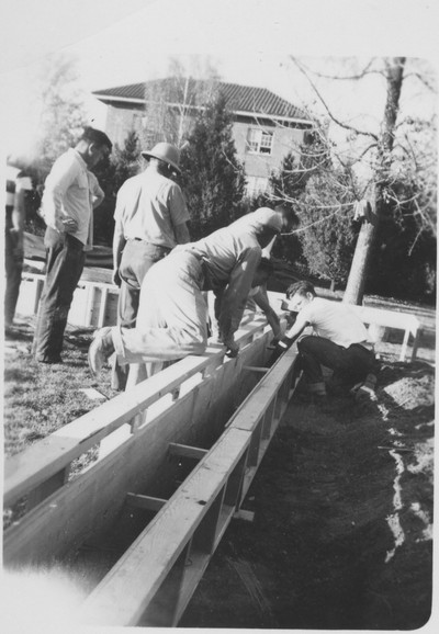 Danforth Chapel under construction