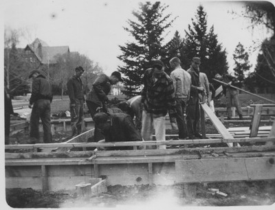 Danforth Chapel under construction