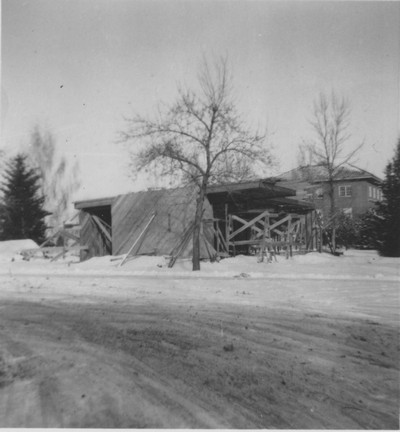 Danforth Chapel under construction