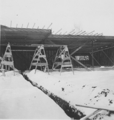 Danforth Chapel under construction
