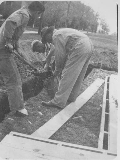 Danforth Chapel under construction