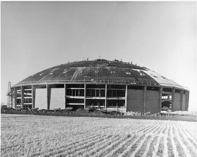 Brick Breeden Fieldhouse Under Construction