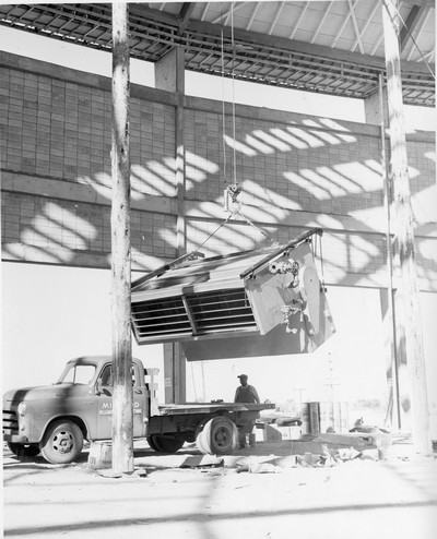 Brick Breeden Fieldhouse Under Construction