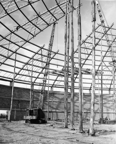 Brick Breeden Fieldhouse Under Construction