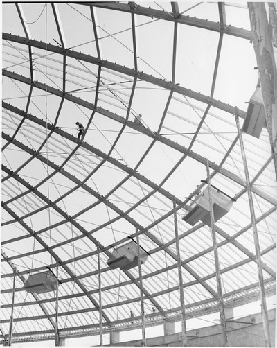 Brick Breeden Fieldhouse Under Construction