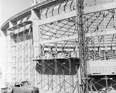 Brick Breeden Fieldhouse Under Construction