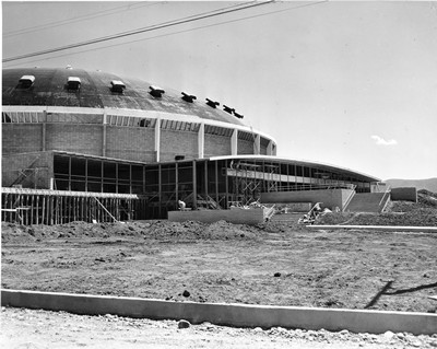 Brick Breeden Fieldhouse Under Construction
