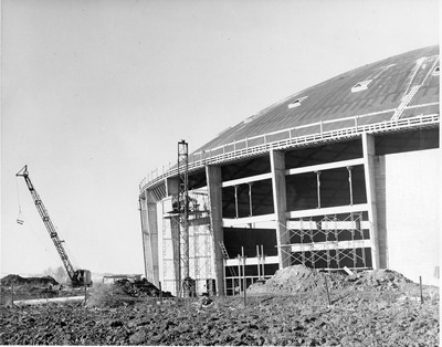 Brick Breeden Fieldhouse Under Construction