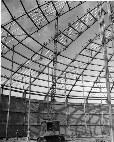 Brick Breeden Fieldhouse Under Construction