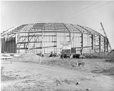 Brick Breeden Fieldhouse Under Construction