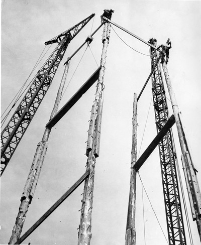 Brick Breeden Fieldhouse Under Construction