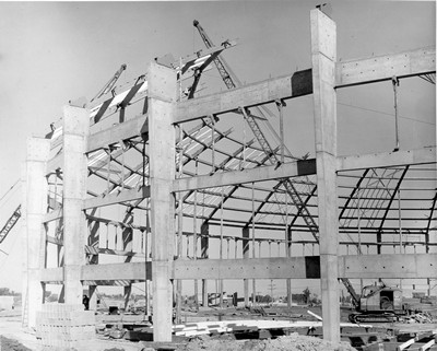 Brick Breeden Fieldhouse Under Construction