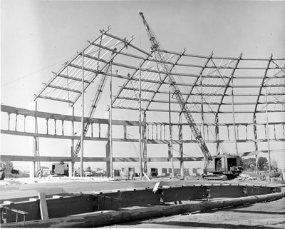 Brick Breeden Fieldhouse Under Construction
