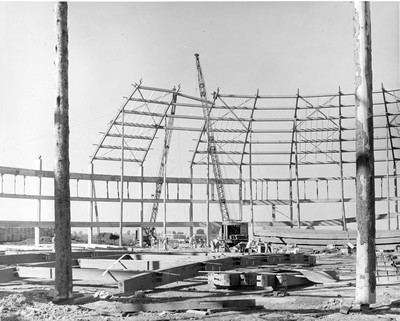 Brick Breeden Fieldhouse Under Construction