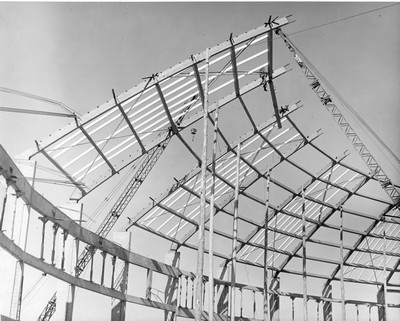 Brick Breeden Fieldhouse Under Construction