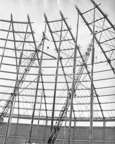 Brick Breeden Fieldhouse Under Construction