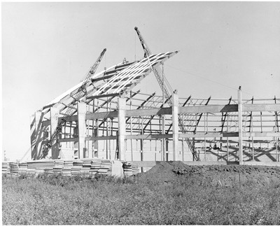 Brick Breeden Fieldhouse Under Construction