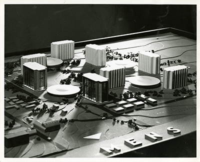 Architect model of Hedges and planned additions