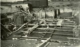 Postcard of Heating Plant Construction