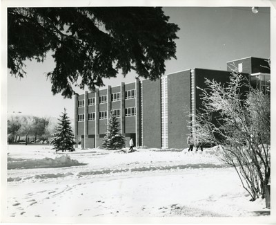 Reid Hall in snow