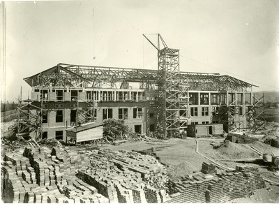 Roberts Hall Under Construction