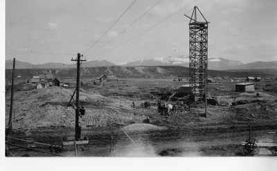 Roberts Hall Under Construction Postcard
