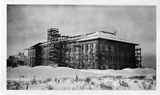 Roberts Hall Under Construction in Winter