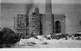 Postcard of Heating Plant Construction