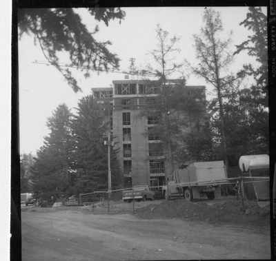 Leon Johnson Hall under Construction
