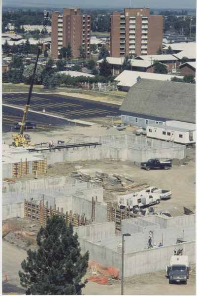 Madison and Jefferson Hall construction
