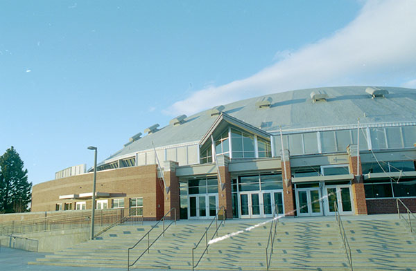 Brick Breeden Field house before remodel