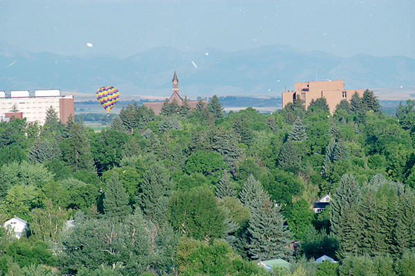 Hot Air Balloons over Campus