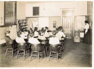 Group of women sitting in a classroom