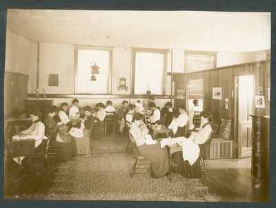 Group of women sewing