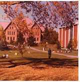 Students on campus, 1980