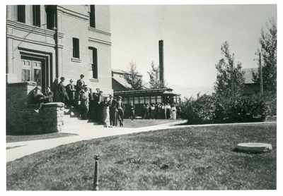 Bozeman street car at Old Main
