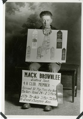 4-H Club Member Mack Brownlee