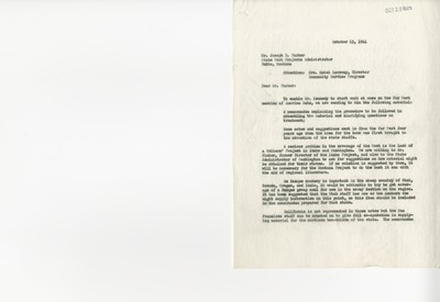 America Eats - Correspondence - Washington D.C. - Director of Public Activities Programs to State Work Projects Administrator Copy